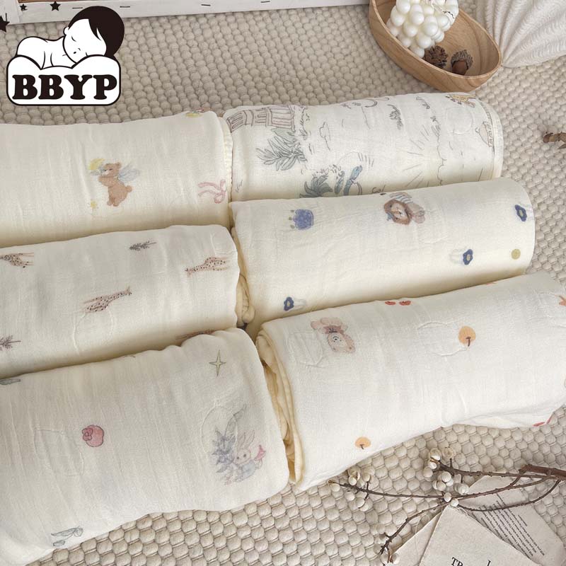 Baby Sleep Sack - 4Layers Bamboo Cotton Muslin Blanket Baby