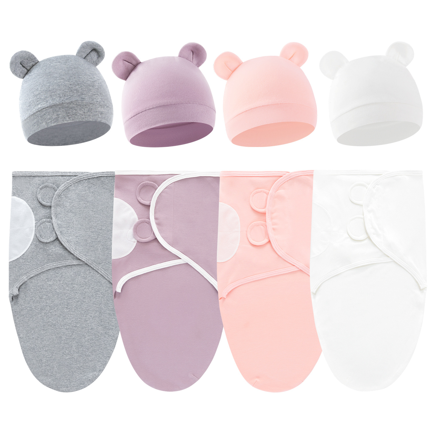 Baby Sleep Sack - Cute Bear Cotton Newborn Swaddle Wrap
