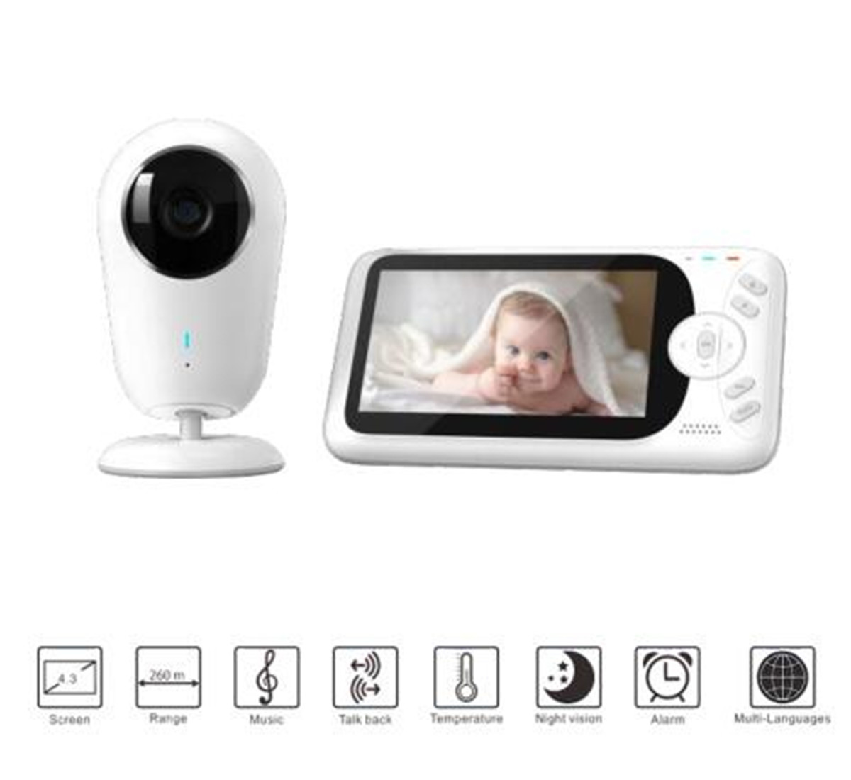 4.3inch 1080P Full HD Wireless - Wireless Baby Monitor review and price