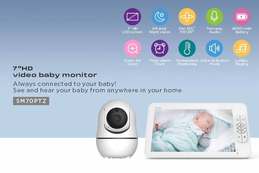 7Inch IPS Screen 1V2 Wireless  - Wireless Baby Monitor review and price