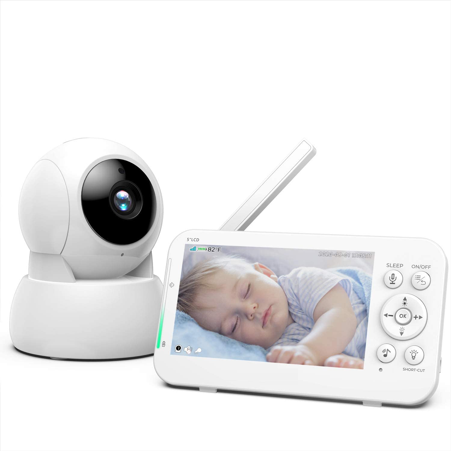 5Inch Screen 720P Temperature  - Wireless Baby Monitor review and price