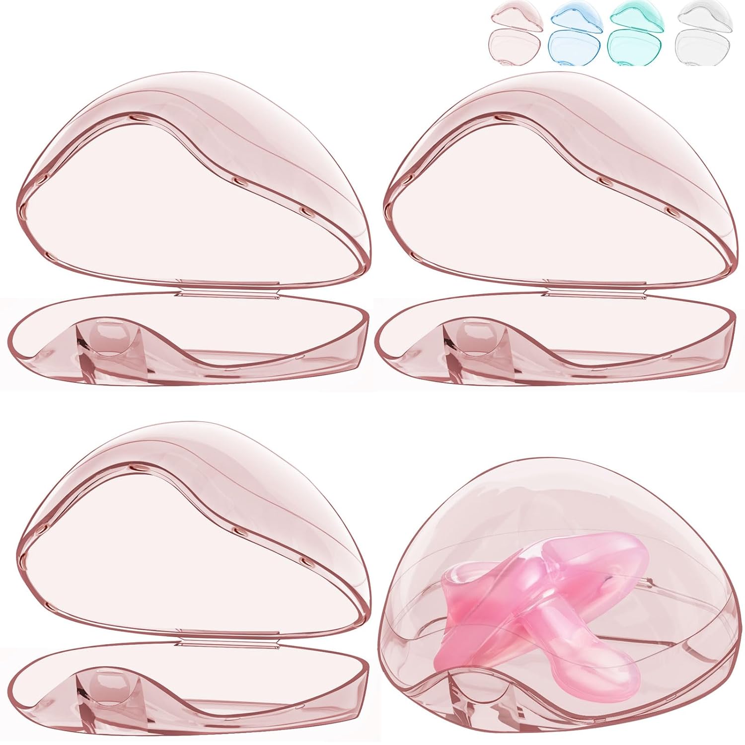 Pacifier Holder - 2/4 Pcs Trav - Baby Products Storage Box review and price