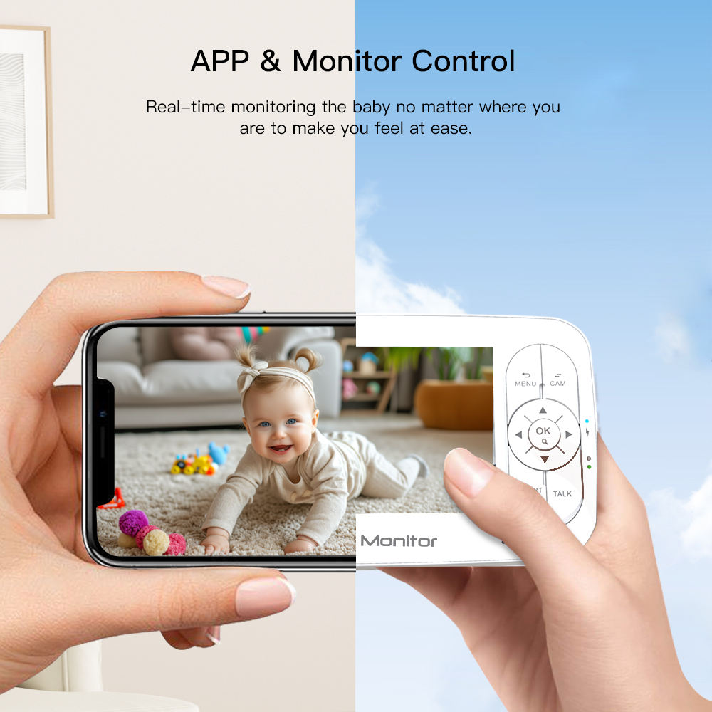 5Inch 2MP 1080P  APP Remote Co - Wireless Baby Monitor review and price