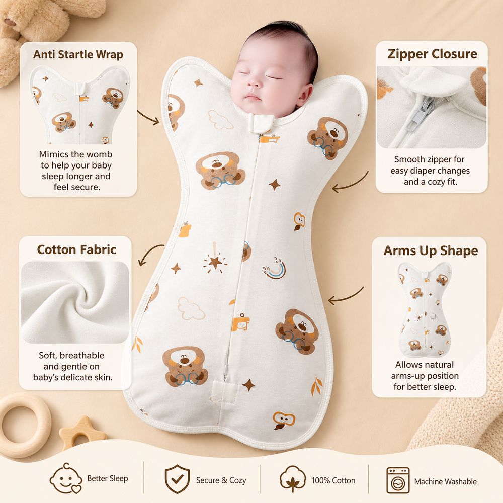 Cotton Baby Swaddle Blanket An - Baby Sleep Sack review and price