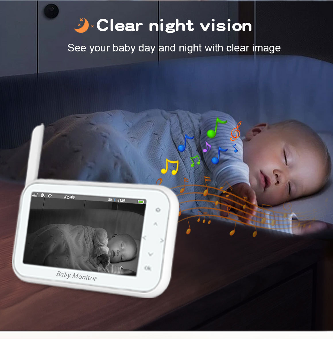 720P Wireless PTZ Baby Monitor - Wireless Baby Monitor review and price