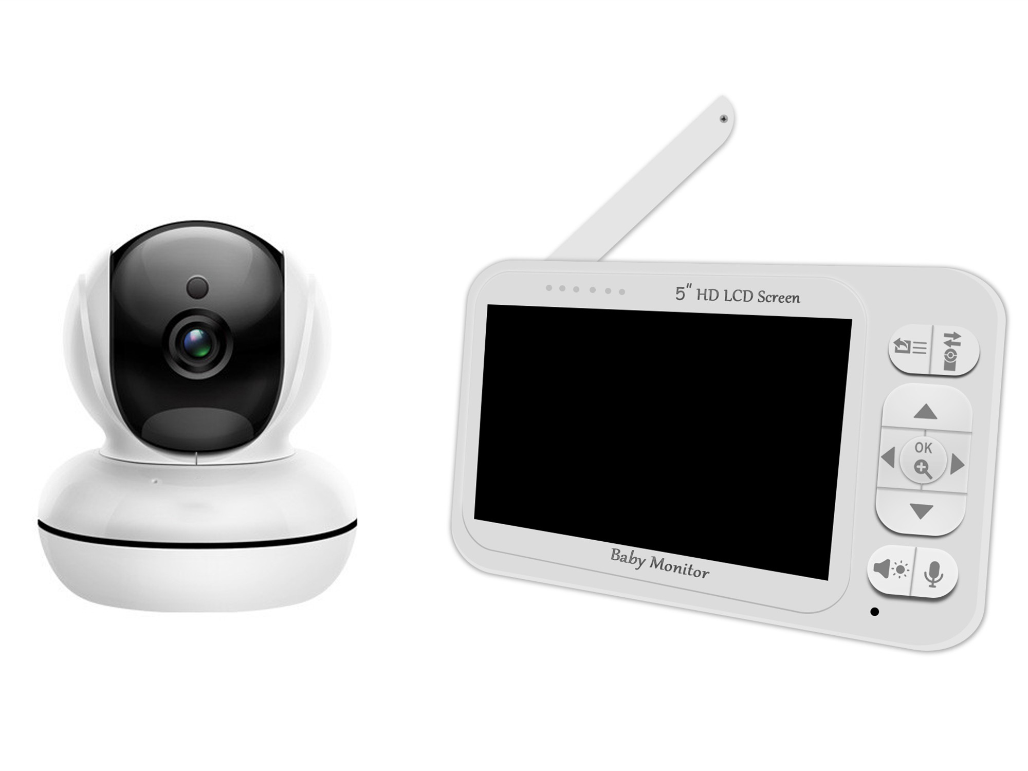 5Inch Screen Temperature Monit - Wireless Baby Monitor review and price
